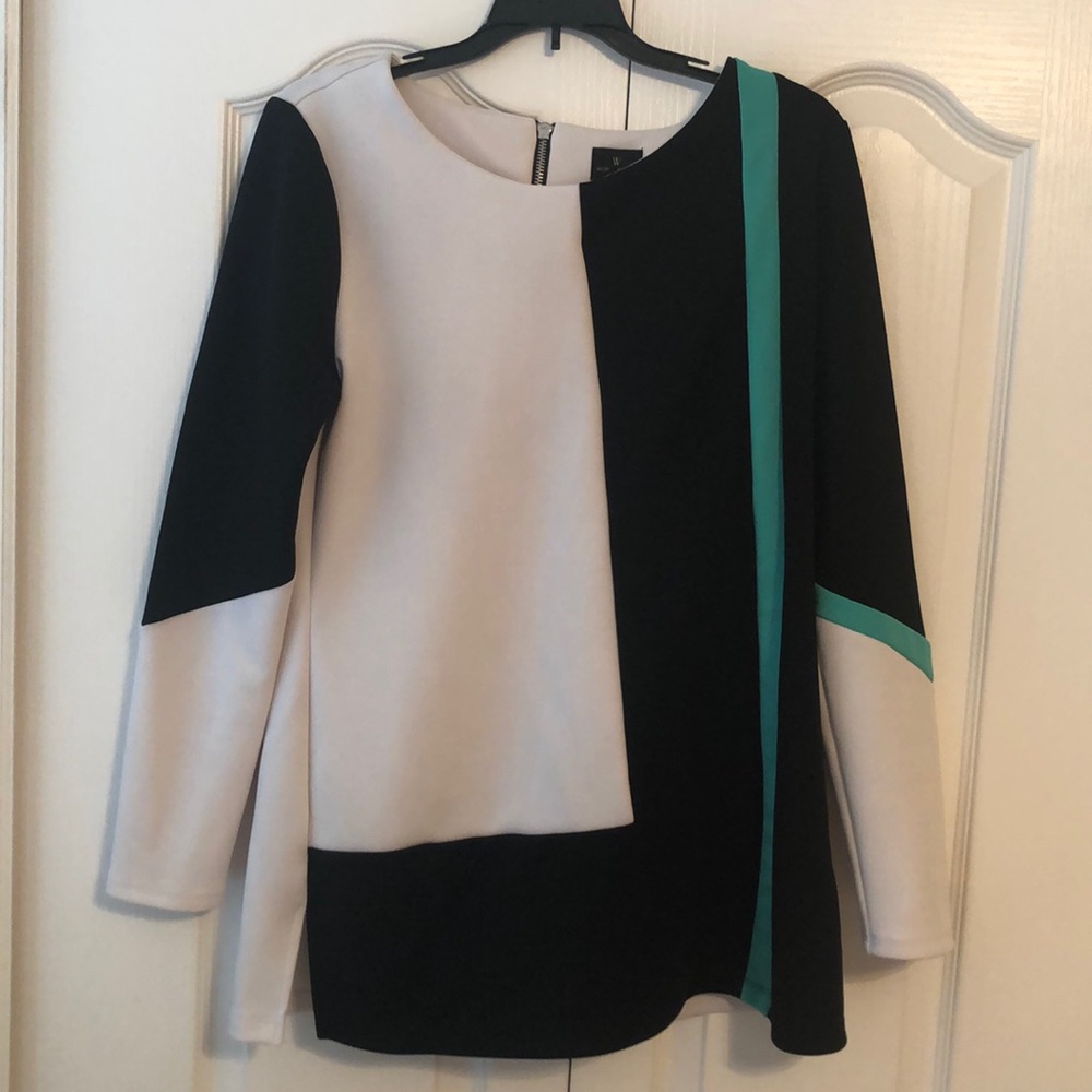 Worthington zip up career tunic
